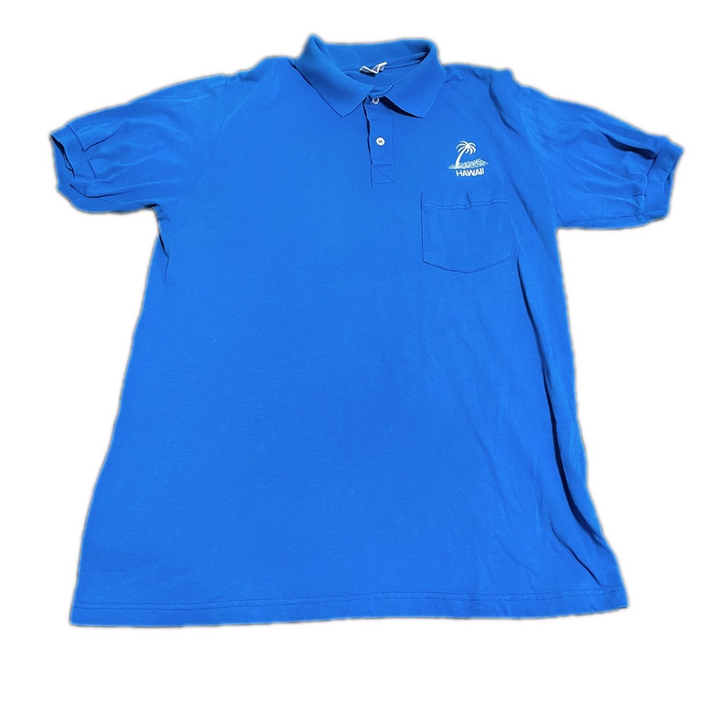 Vintage Hawaii Stedman by Hanes Polo Short Sleeve Shirt Size Large